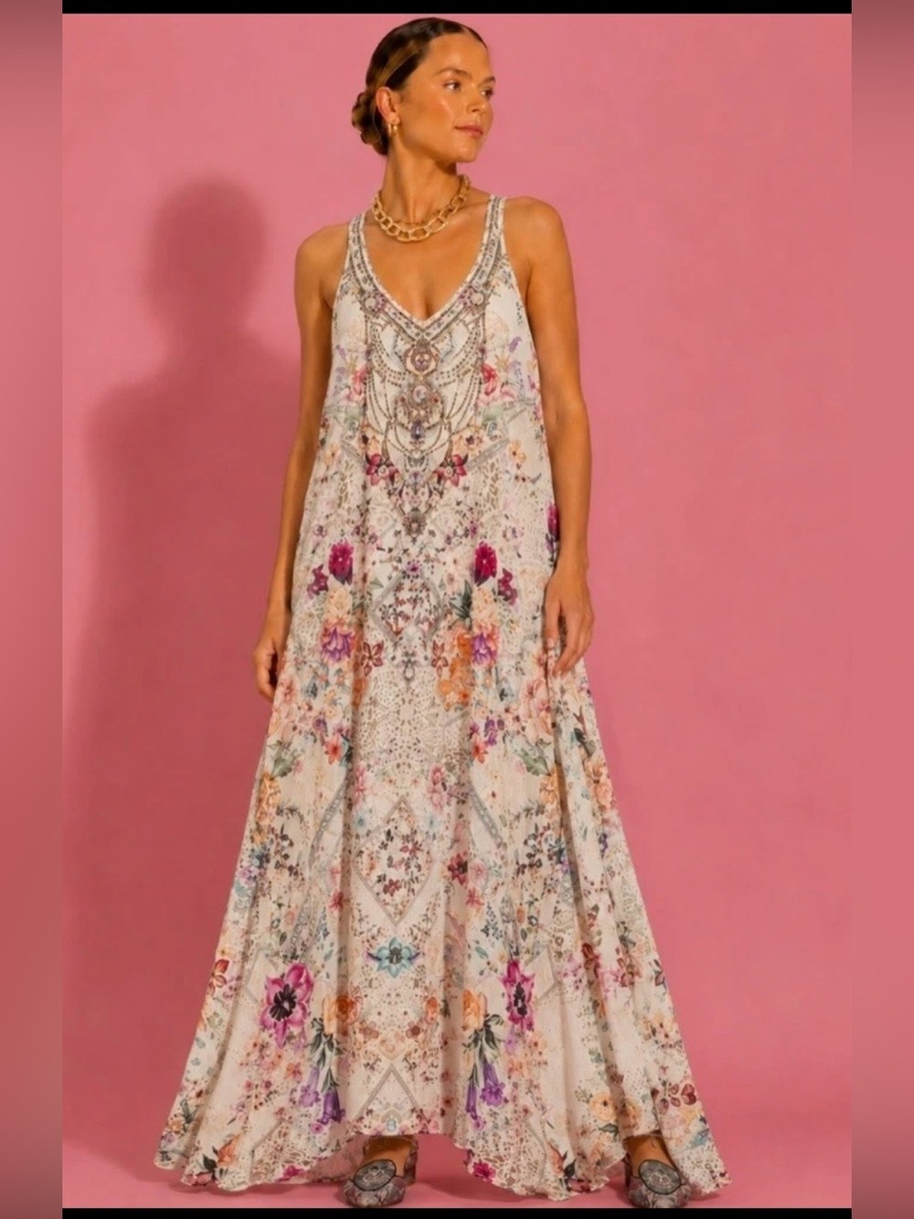 Camilla v neck racerback dress sew in love size extra small new with tags - Picture 1 of 13